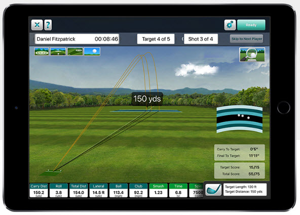 Flightscope Mevo screenhot 3 white border