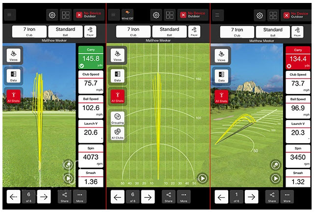 Flightscope Mevo Data Screen 2
